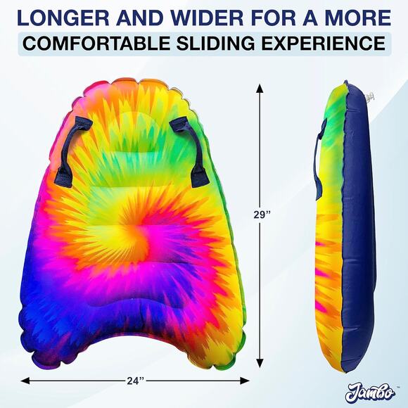 NIB JAMBO Inflatable Surf Body Board with Handles, Boogie Board for Beach - Picture 6 of 7